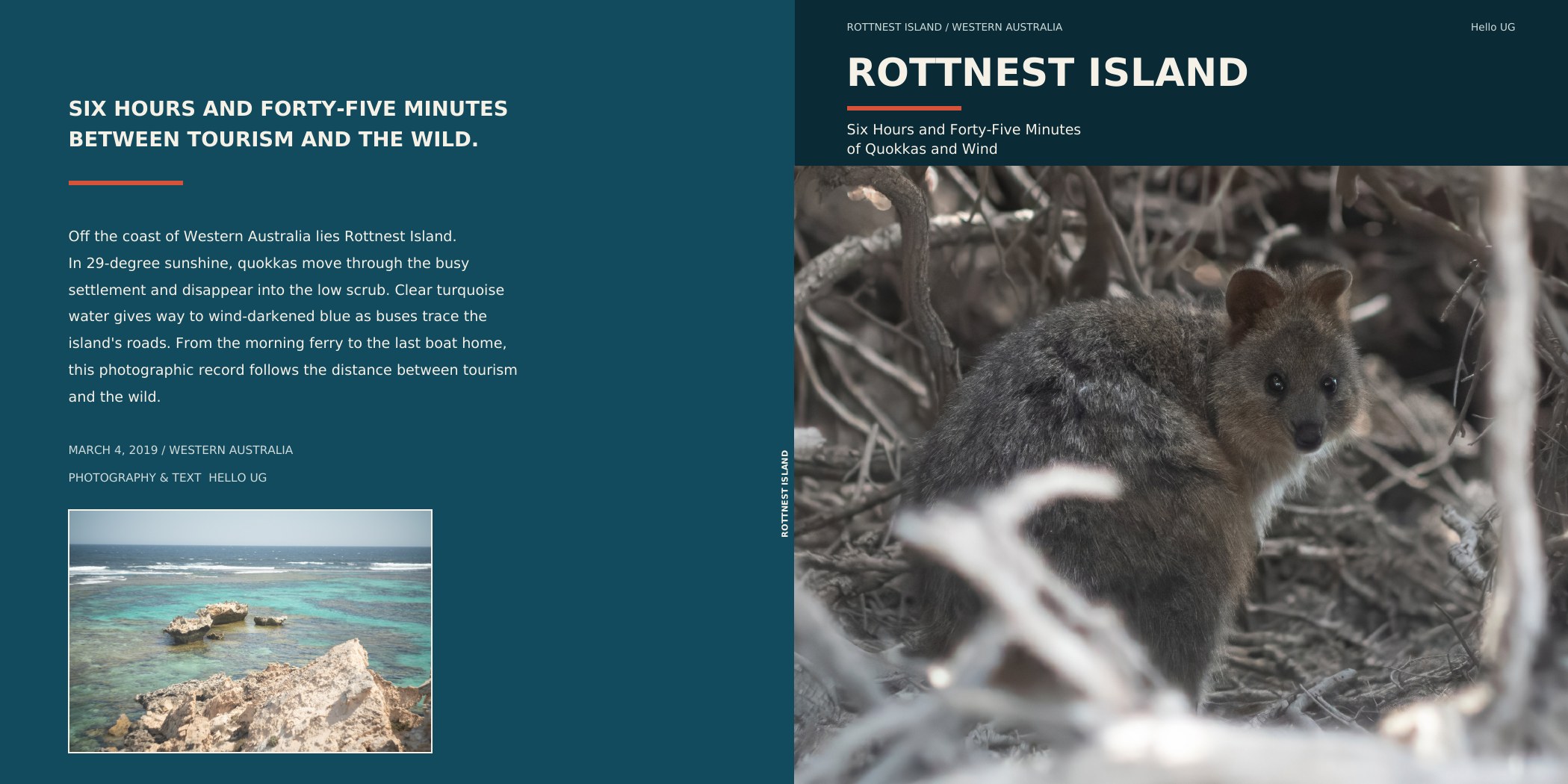ROTTNEST ISLAND ペーパーバック表紙